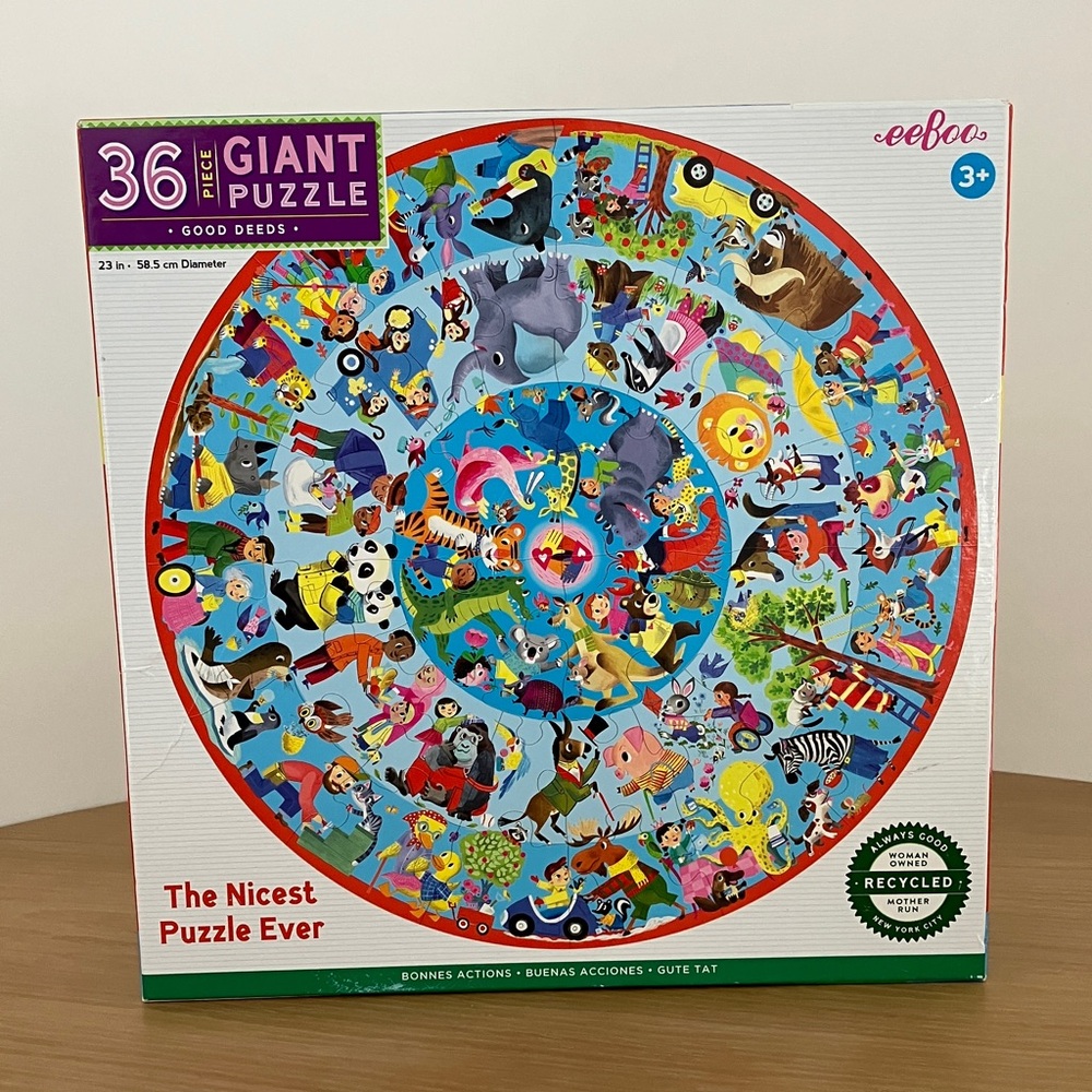 eeBoo "Good Deeds" Giant Puzzle